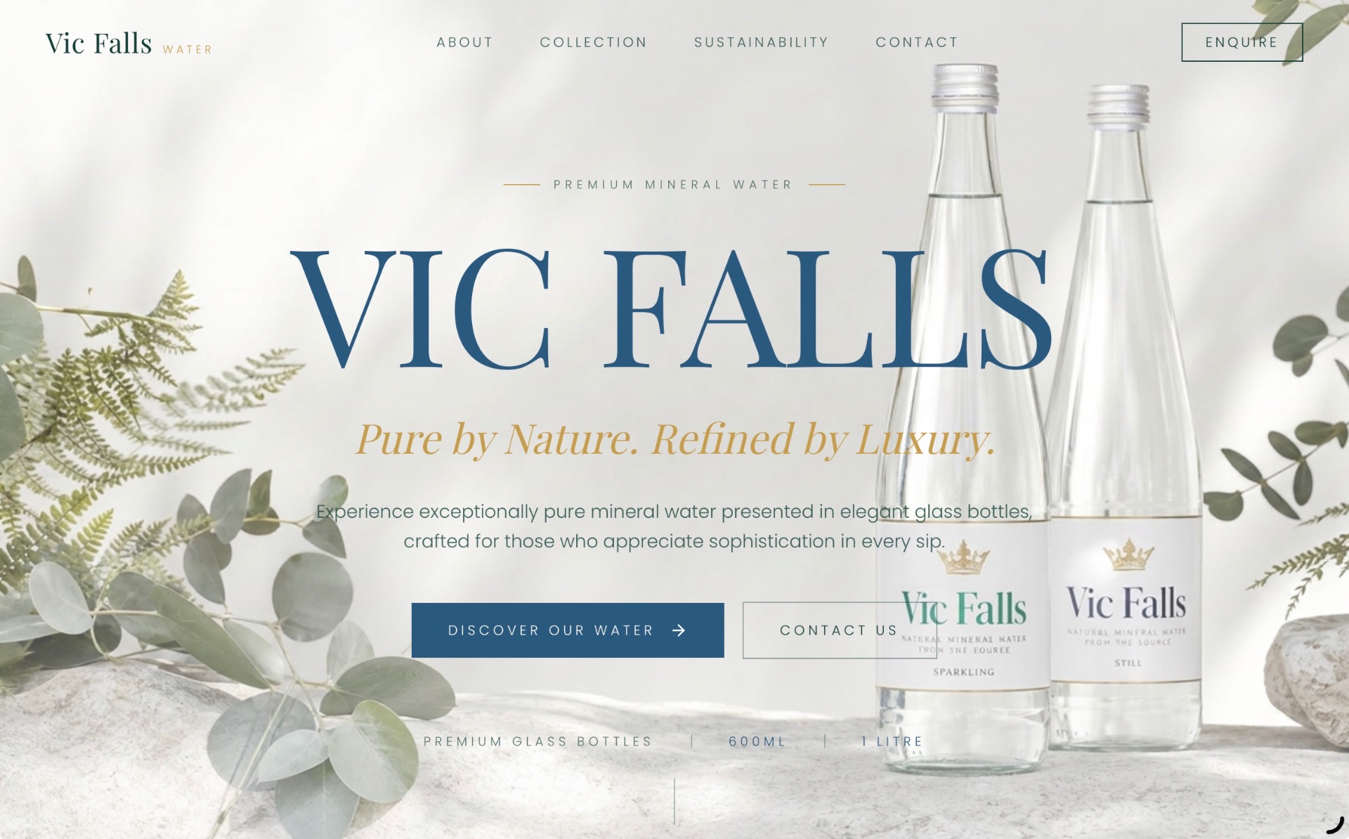Vic Falls Water website design