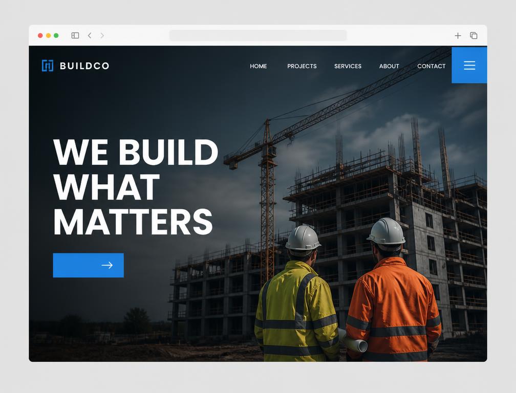 BuildCo website design